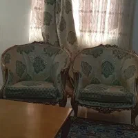 مبلمان کلاسیک 7نفره. جنس استیل چوبی مدل زمرد لگنی|مبلمان خانگی و میز عسلی|تهران, باشگاه نفت|دیوار