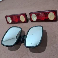آینه بغل و چراغ خطر عقب کامیونت و اتوبوس و مینیبوس