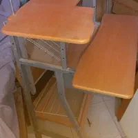میز کامپوتر چوبی فلزی محکم جادار پیچ مهره ای