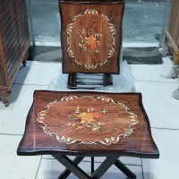 میز عسلی ۴ تایی تاشو چمدانی،قیمت تولیدی،چوب MDF|مبلمان خانگی و میز عسلی|تالش, هشتپر|دیوار