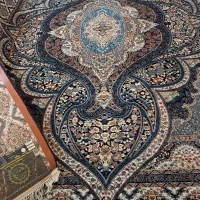 ۲تا فرش۹متری۷۰۰شانه۲۵۵۰تراکم سورمه ای نخ کیمیا|فرش|تهران, سجاد|دیوار