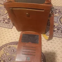 کیف چرمی عسلی