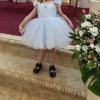 لباس عروس شیک پرنسسی آبی آسمانی ۲ ساله|کفش و لباس بچه|خاوران, |دیوار