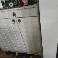 جا کفشی و میز تلویزیون سفید ست|جاکفشی، کمد، دراور|بندر ماهشهر, |دیوار