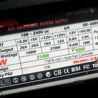 پاور ۳۳۰ وات گرین درحد نو|قطعات و لوازم جانبی رایانه|خاش, |دیوار