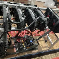 ریگ اتریوم /ماینر/کارت گرافیک/RX580/قطعات کامپیوتر|قطعات و لوازم جانبی رایانه|قم, ارم|دیوار