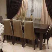 مبلمان ۷ نفره و نهارخوری ۸ نفره خیلی تمیز و سالم