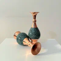 گلدان فیروزه کوبی صنایع دستی|صنایع دستی و سایر لوازم تزئینی|برخوار, |دیوار