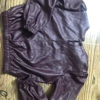 شومیز کراپ چرم دخترانه