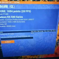 کارت گرافیک RX580 8GB تمیز