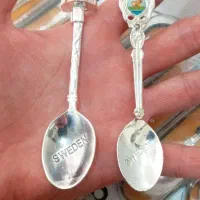 ۲۰ عدد قاشق سوئدی موزیکال قدیمی|کلکسیون اشیاء عتیقه|کهریزک, |دیوار