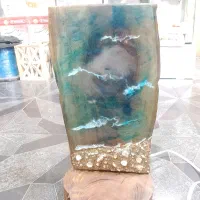 آباژور رزین طرح دریا|چراغ خواب و آباژور|کرمان, |دیوار