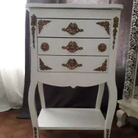 میز تلفن سفید