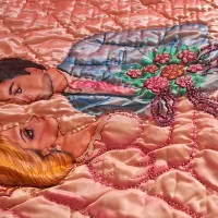 لحاف عروس و داماد|رختخواب، بالش، پتو|فومن, |دیوار