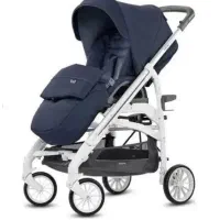 کالسکه ایتالیایی تاشو کودک، صندلی غذا، تخت، گهواره