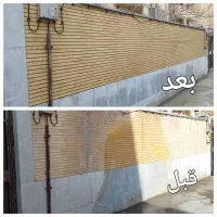 شستشوی نما بدون داربست،رنگ چوب ترموود،رنگ کنیتکس|خدمات نظافت|اصفهان, باغ دریاچه|دیوار