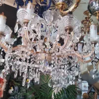 لوستر کریستالی چک اصل اصل اصل ده شاخه|لوستر و چراغ آویز|تبریز, |دیوار