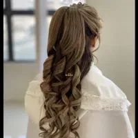 شنیون کار  برای سالن عروس