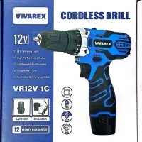 دریل شارژی تک باتری12 ولت ویوارکس/با ضمانت