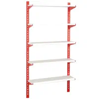 قفسه فلزی دیواری ورق ضخیم با پایه ستون و لچکی