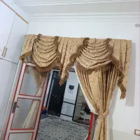 سرویس پرده کامل با چوب پرده و...