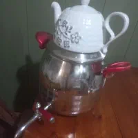 کتری استیل کف چدن بسیار سالم و نو