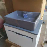 روشویی سفید طوسی فانتزی