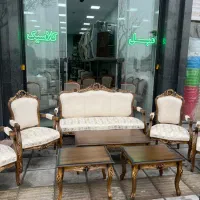 مبل چنگی گردوی|مبلمان خانگی و میز عسلی|تهران, میدان میوه و تره‌بار مرکزی|دیوار