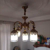 لوستر 5شاخه|لوستر و چراغ آویز|اسلام‌شهر, شهرک مفیدی|دیوار