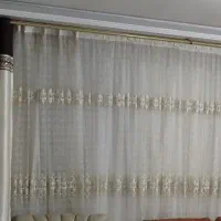 پرده کارکرده تمیز و سالم همراه والن سالم و تمیز|پرده، رانر، رومیزی|تهران, خانی آباد نو جنوبی|دیوار