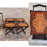جلو مبلی و میز عسلی تاشو ، چهارتایی|مبلمان خانگی و میز عسلی|آبادان, |دیوار