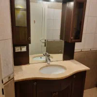 روشویی سنگی کابینتی و ویترین دار