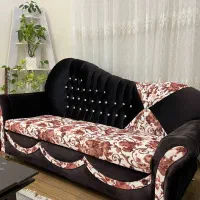 کاناپه ۳ نفره کاملا سالم بدون فرو رفتگی شکستگی|مبلمان خانگی و میز عسلی|فومن, |دیوار