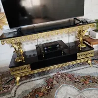 ویترین و آینه ،شمعدان،میز تی‌وی ،همه برنج اصل|بوفه، ویترین، کنسول|بومهن, |دیوار