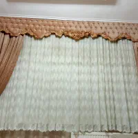 فروش پرده آماده با تاج و وسایل کامل