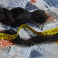 دو عدد موی طبیعی 40 سانتی