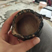 ظرف سفالی لعاب شده دفرمه طرح|صنایع دستی و سایر لوازم تزئینی|سمنان, |دیوار