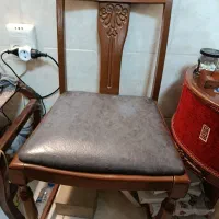 یک جفت صندلی چوبی چوب راش کاملا سالم