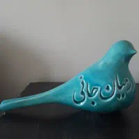 مجسمه سفالی کبوتر عاشق