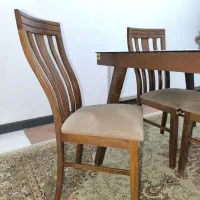 میز غذاخوری ۴ نفره چوبی|میز و صندلی غذاخوری|مشکین‌دشت, |دیوار