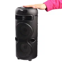 اسپیکر ارتفاع40سانت 8 اینچ بهمراه کنترل و میکروفن|پخشکننده همراه|رشت, کوی طالقانی|دیوار