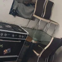 اجاق طرح فر گاز میز و صندلی