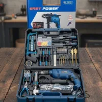 ست دریل برقی با لوازم ازار کامل 100 پارچه ای