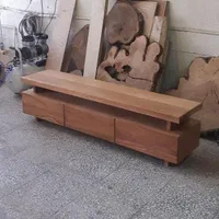 میزتلویزیون روستیک تمام چوب مدل پاریس