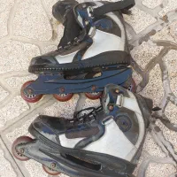 اسکیت اصلی چرم سایز ۴۲ تا ۴۵|دوچرخه، اسکیت، اسکوتر|کرمانشاه, |دیوار