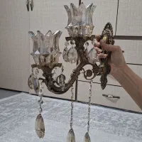لوستر  دیوارکوب  برنز دو شاخه|لوستر و چراغ آویز|کرمانشاه, |دیوار