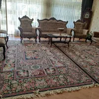 مبل استیل ۹ نفره با میزبزرگ و دو عدد میز کوچک|مبلمان خانگی و میز عسلی|اصفهان, خلیل آباد|دیوار