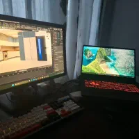 Tuf 17 rtx 3050ti رندرینگ و گیم بسیار تمیز