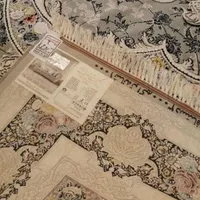 یه جفت فرش ۹ متری گل برجسته ۱۰۰۰ شانه