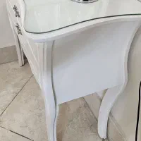 آیینه و شمعدان چوبی سفید|بوفه، ویترین، کنسول|تهران, خرمشهر|دیوار